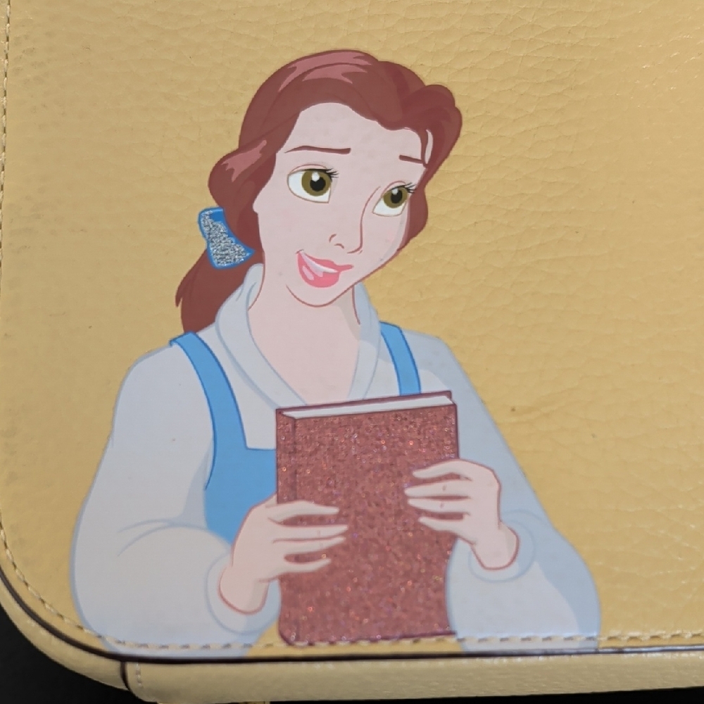 Coach X Disney "Belle" Mini Camera Bag Crossbody, Pebbled Leather (C3404) EUC - Picture 9 of 10